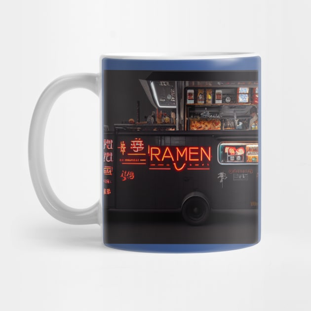 Cyberpunk Tokyo Ramen Food Truck by Grassroots Green